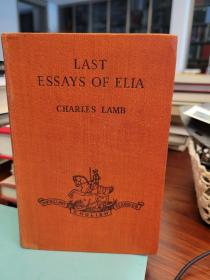 Last Essays of Elia