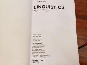 Linguistics: An Interdisciplinary Journal of the Language Sciences