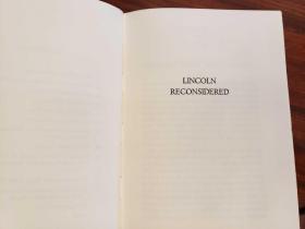 Lincoln Reconsidered; Essays on the Civil War Era