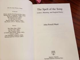 The Spell of the Song: Letters, Meaning, and English Poetry