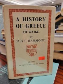 A History of Greece to 322 B.C.
