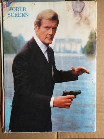 彩铜版电影明星插页（单张）电影007主演罗杰摩尔