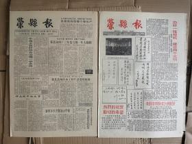 《荣县报》试刊号、复刊号一套2份（已停刊），有复刊词，1994年，有领导人题词手迹，