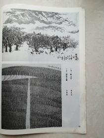 美术插页（单张），刘振铎国画《秋阳夕照》，杨松杰国画《岭上行》，王冠惠国画《荷》，刘双民国画《秋山云雾》，吕应鑫国画《雏趣》