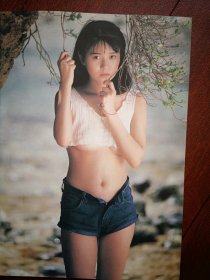 彩铜版泳装美女写真插页6.（单张）