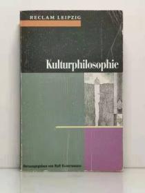 《文化哲学》Kulturphilosophie von Ralf Konersmann  (德文哲学）德文原版书