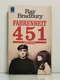 雷·布雷德伯里《 华氏451度》Fahrenheit von Ray Bradbury （德文外国文学）德文原版书