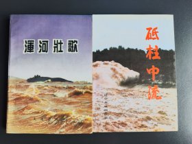 《浑河壮歌》《砥柱中流》2本合售，2本书都是抚顺1995年7.29洪水相关事迹的文集