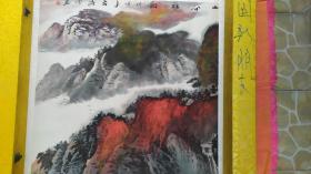 卖家保真——中国当代实力派画家，中国著名烙画作家、著名山水画大家蒋伟2.5平尺精品国画真迹《山谷雅韵》