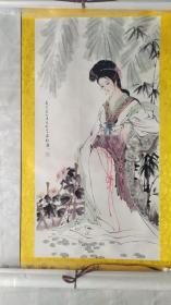 著名人物画家、蒋兆和亲传弟子白伯骅4平尺精品国画《仕女图》