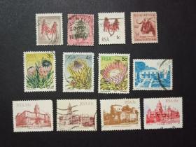 南非 信销票12枚合售  外国邮票