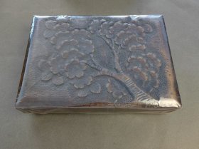 花纹雕刻实木漆盒 漆器 收纳盒