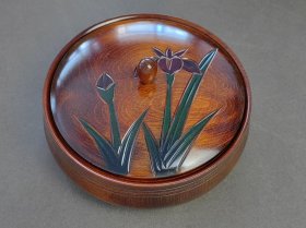 果子钵 花卉纹漆盒 漆器