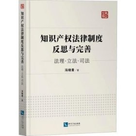 知识产权法律制度反思与完善：法理·立法·司法