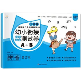 正版全新【测试卷A+B】拼音 幼小衔接试卷测试卷学前数学拼音识字教材综合试卷一日一练思维训练幼儿园中班大班学前班幼升小学一年级衔接练习试卷测试卷