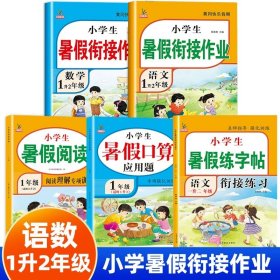 1升2年级数学暑假衔接作业小学生暑假作业黄冈快乐假期RJ人教版复习专项预习