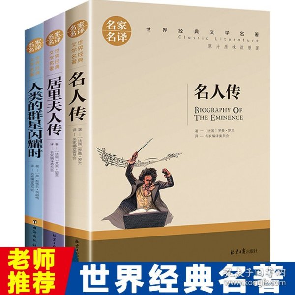 红与黑 中小学生课外阅读书籍世界经典文学名著青少年儿童文学读物故事书名家名译原汁原味读原著