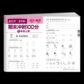 正版全新一年级上/语文+数学【人教版】 一年级上册试卷测试卷全套语文数学人教版北师版 小学一年级单期中期末试卷冲刺100分复习考试卷子真题卷活页卷王朝霞同步试卷