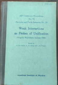 weak interactions as probes of unification《英文》