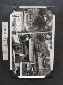 民国照片：山西省大同市 石佛古寺  今云冈石窟  11x6.8cm