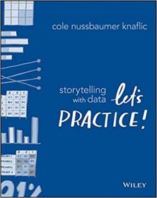 英文原版 Storytelling with Data用数据讲故事：让我们练习吧！
