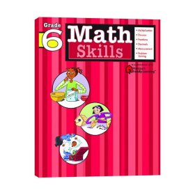 Math Skills: Grade 6 Flash Kids数学技能六年级进口原版英文书籍