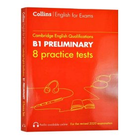 英文原版 Practice Tests for B1 Preliminary PET Collins Cambridge English 柯林斯剑桥英语PET预赛模拟题 英文版考试书