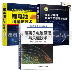 3册 锂电池科学与技术+锂离子电池制造工艺原理与应用+锂离子电池原理与关键技术 锂离子电池设计教程 锂离子电池正负极材料工艺书