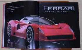 FERRARI: LEGENDA IS ARTI 法拉利：艺术传奇 赏心悦目的硬精装巨厚大画册，法拉利的历史、著名车型和车手 库存近全新 立陶宛语