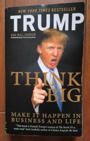 英文原版 THINK BIG TRUMP 雄心勃勃 前任美国大统领的心灵鸡汤