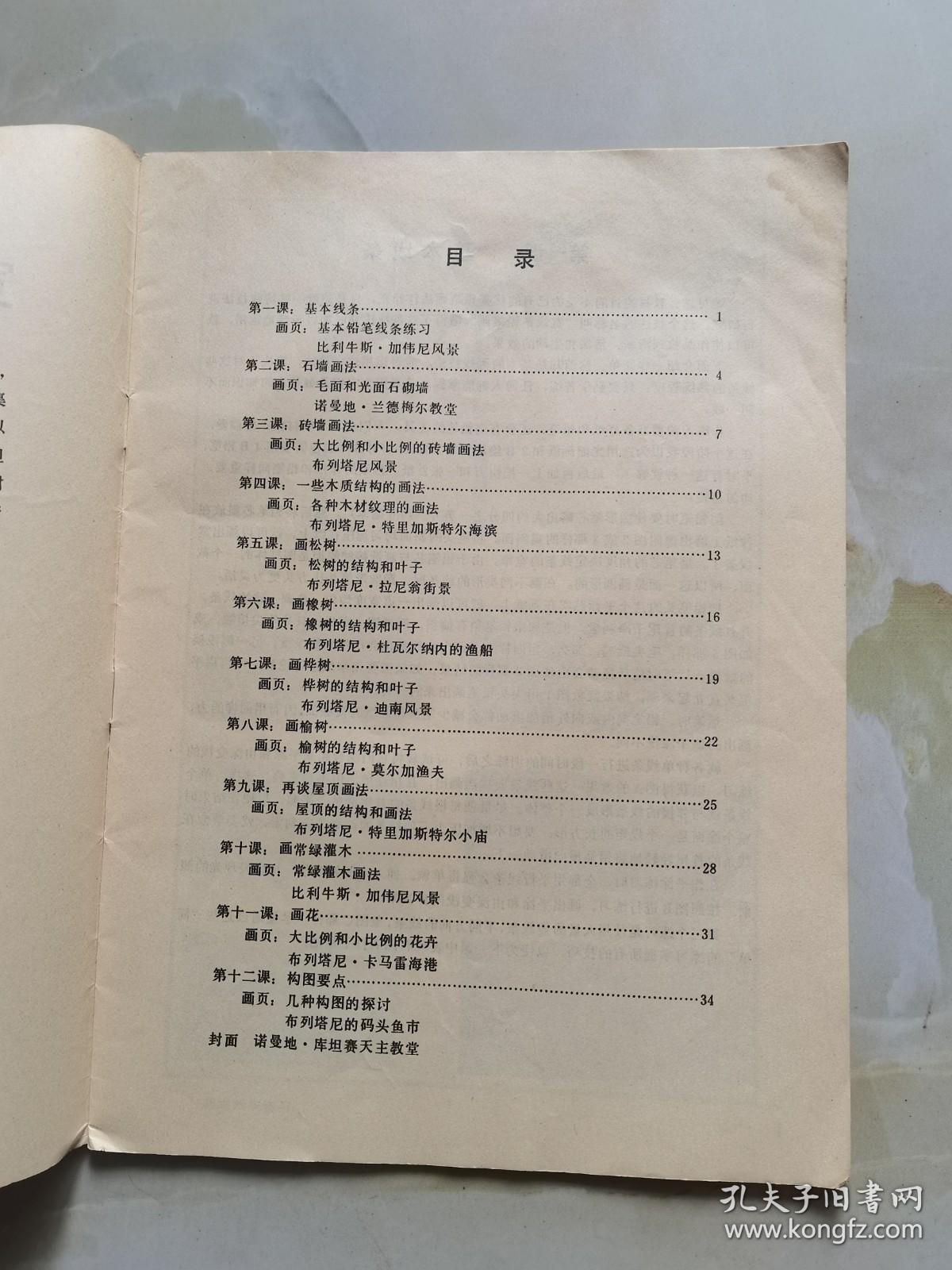宽线条铅笔画
