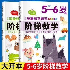 正版全新阶梯数学【5-6岁】 全2 阶梯数学2-3-4-5一6岁 幼儿思维逻辑训练书 适合幼儿园小班中班大班练习教材 儿童图书算术题 幼小衔接数学入门启蒙早教益智