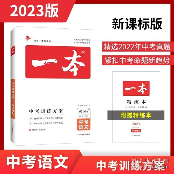 2019中考语文 新课标版 一本中考训练方案 专注训练16年