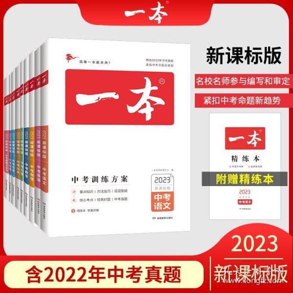 2019中考语文 新课标版 一本中考训练方案 专注训练16年