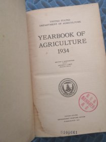 YEARBOOK OF AGRICULTURE1934(美国农业年鉴1934年）