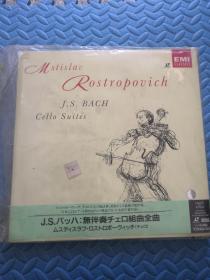 唱片 ustislau Rostropouich JSBACH Cello Suites大提琴组曲（一盒3张）