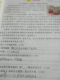 三年级阅读理解课外强化训练人教版语文3年级阅读理解每日一练写作天天练一本阶梯阅读真题100篇【实物拍图 少量字迹】