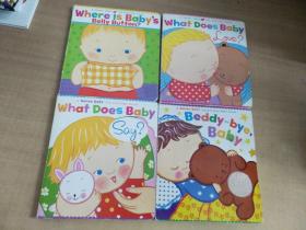 What Does Baby Love?+Beddy-bye,baby+what does baby say?+where is baby's belly button?四冊合售【實物拍圖 內頁干凈】