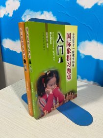 国际象棋习题集 入门+国际象棋习题集 初级（2本合售）内有书写标记