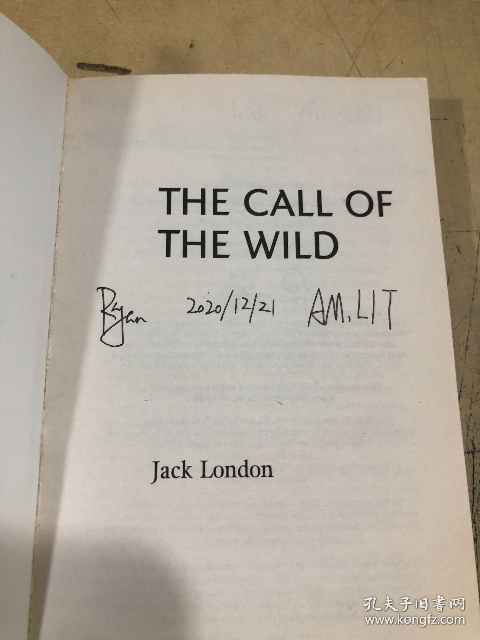CollinsClassics-TheCalloftheWild[野性的呼唤]（有书写18页）
