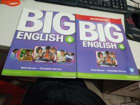 BIG ENGLISH 4 +WORK BOOK 两册合售【实物拍图 有笔记】