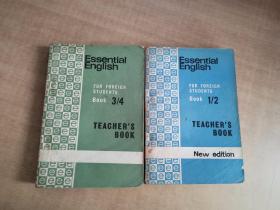 ECKERSLEY Essential english TEACHER'S BOOK (1/2)(3/4)两册合售【实物拍图 有破损 字迹 水渍】