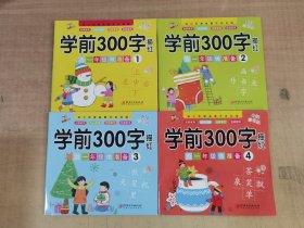 幼小衔接益智开发训练 学前300字描红（全4册）【实物拍图，内页干净】