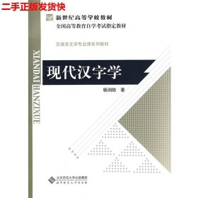 二手 现代汉字学 杨润陆 北京师范大学出版社 9787303094370