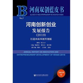 河南创新创业发展报告(2019) 主编喻新安胡大白杨雪梅副主编魏军于善甫张冰 著 无 编 无 译  