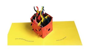 一个红点 儿童艺术启蒙立体书 英文原版绘本 One Red Dot A Pop-Up Book for Children 数字形状认知趣味 英文版进口原版英语书籍