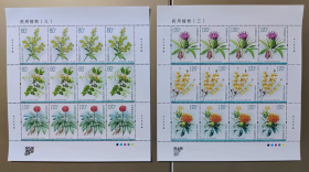 新中国邮票：2023-20T 药用植物第三组邮票（全套6枚）大版张 完整版 整版四套邮票