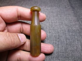 清 玛瑙老烟嘴 八棱带工工艺规整