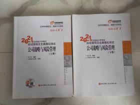 轻松过关1 2021年注册会计师考试应试指导及全真模拟测试： 公司战略与风险管理 2021CPA教材 cpa（上下册全）