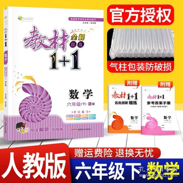 教材1+1同步讲习：数学（六年级下 RJ版 创新彩绘本）